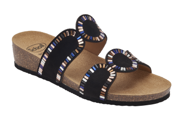CANNES MICROFIBRA+STRASS NERO 42