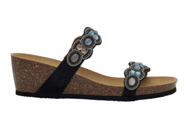 ORTIGIA MICROFIBR+STRASS NERO 39
