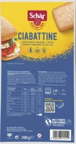 SCHAR PANE CIABATTINA GR.200