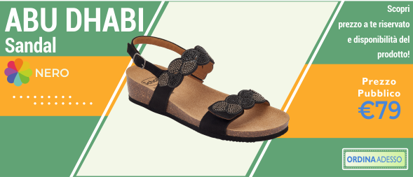 ABU DHABI SANDAL NERO