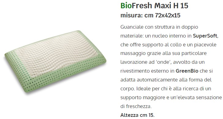 Ibio fresh Maxi cuscino h15