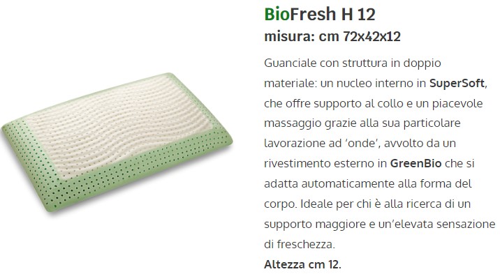 Ibio fresh cuscino h12