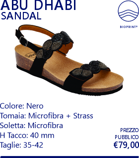 abu DHABI SANDAL NERO