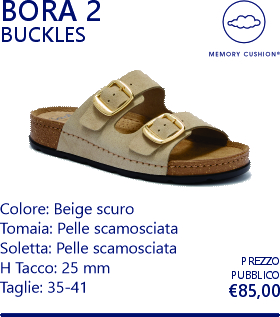 bora 2 buckles beige scuro