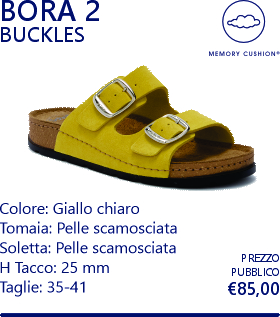 bora 2 buckles giallo chiaro