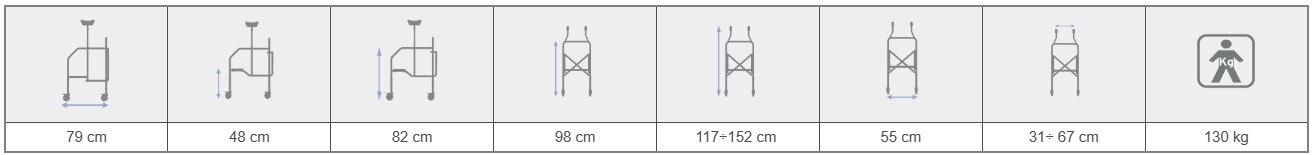 deambulatore rp756S tabella