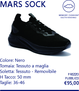 mars sock nero