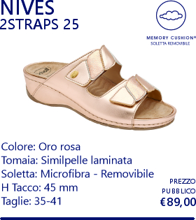 nives 2straps 25 oro rosa