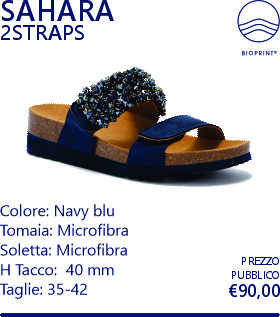 sahara 2straps navy blu
