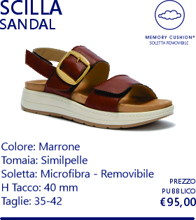 scilla sandal marrone