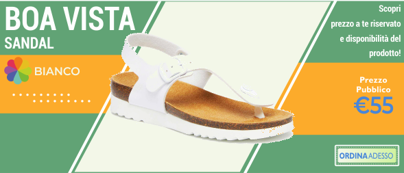 BOA VISTA SANDAL BIANCO