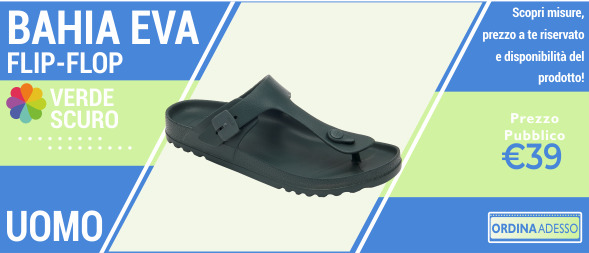 BAHIA FLIPFLOP UOMO VERDE SCURO