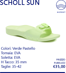 SCHOLL SUN  VERDE PASTELLO