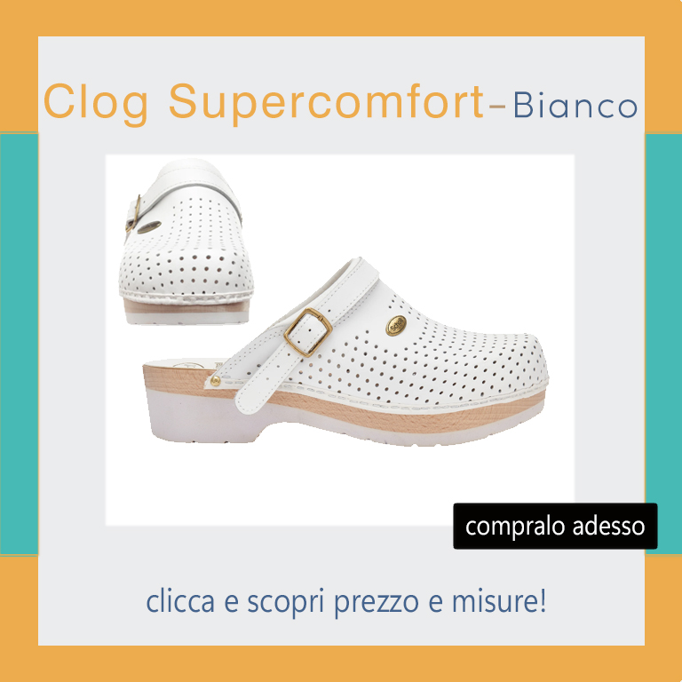 clog supercomfort bianco