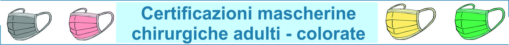 testatina chirurgica colorata certificazioni adulti