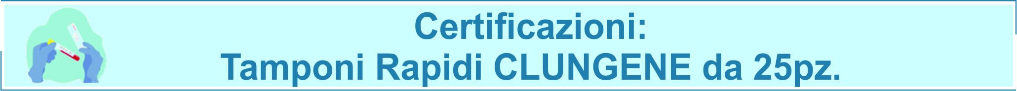 testatina tamponi clungene certificazione