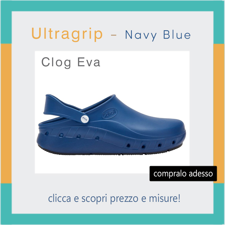ultragrip Navy blu clog eva